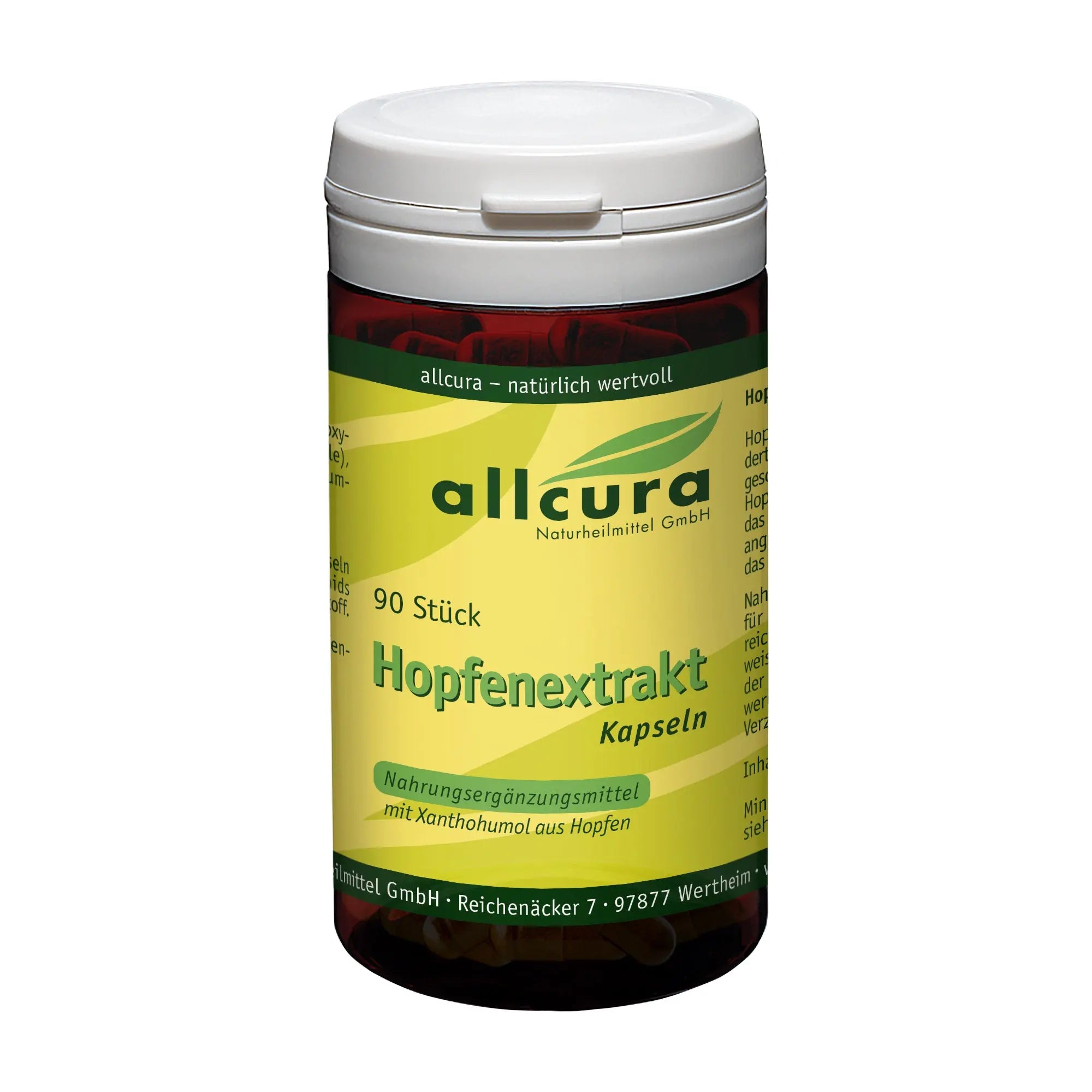 Hopfenextrakt, 90 Kapseln BIO Allcura - Sanoverde