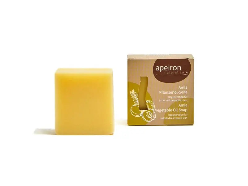 apeiron Pflanzenöl-Seife AMLA 100g- palmölfrei Apeiron - Sanoverde