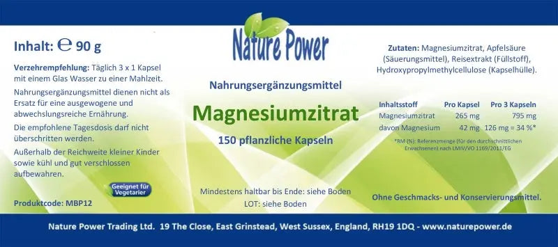 Magnesiumzitrat