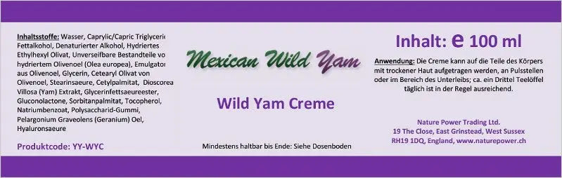 Mexican Wild Yam Creme
