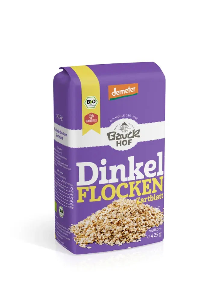 Dinkelflocken, Zartblatt Bauckhof - Sanoverde