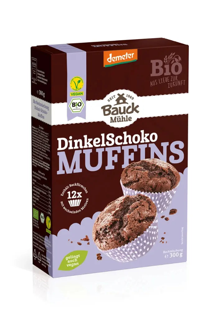 Dinkel Schoko Muffins Bauckhof - Sanoverde