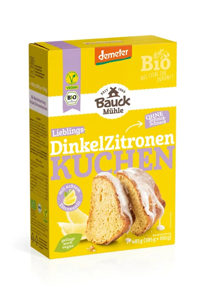 Dinkel Zitronenkuchen Bauckhof - Sanoverde
