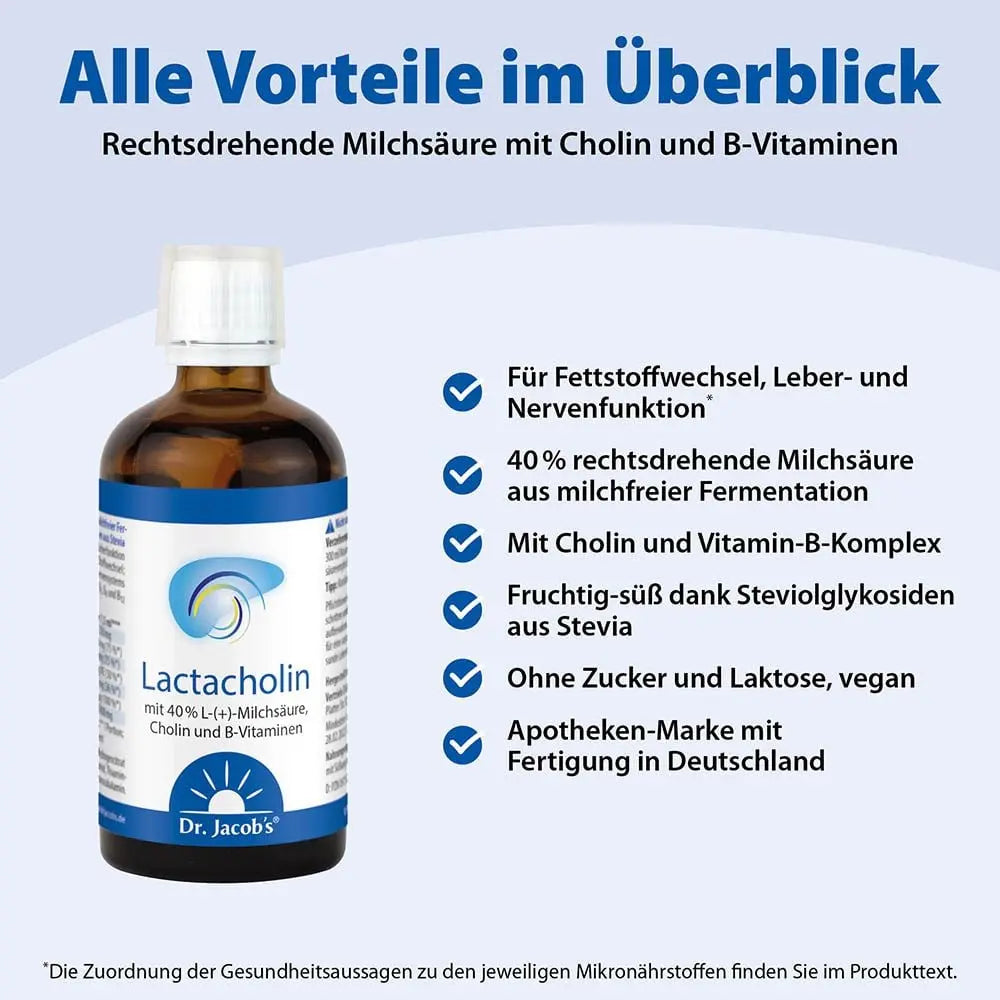 Lactacholin 100ml Dr. Jacobs - Sanoverde