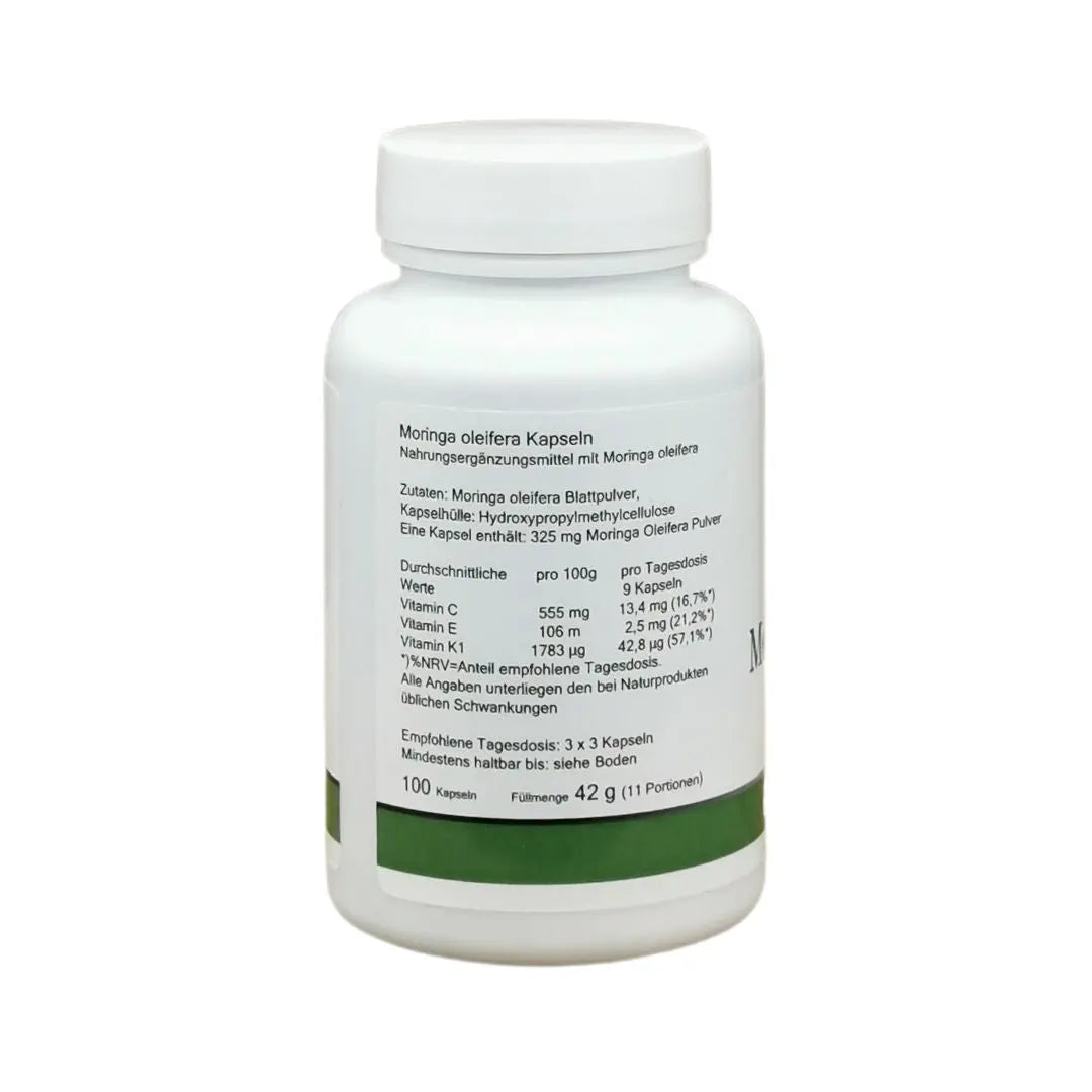 Moringa Kapseln Auslese (100 Stück) - MoringaGarden Sanoverde - Sanoverde