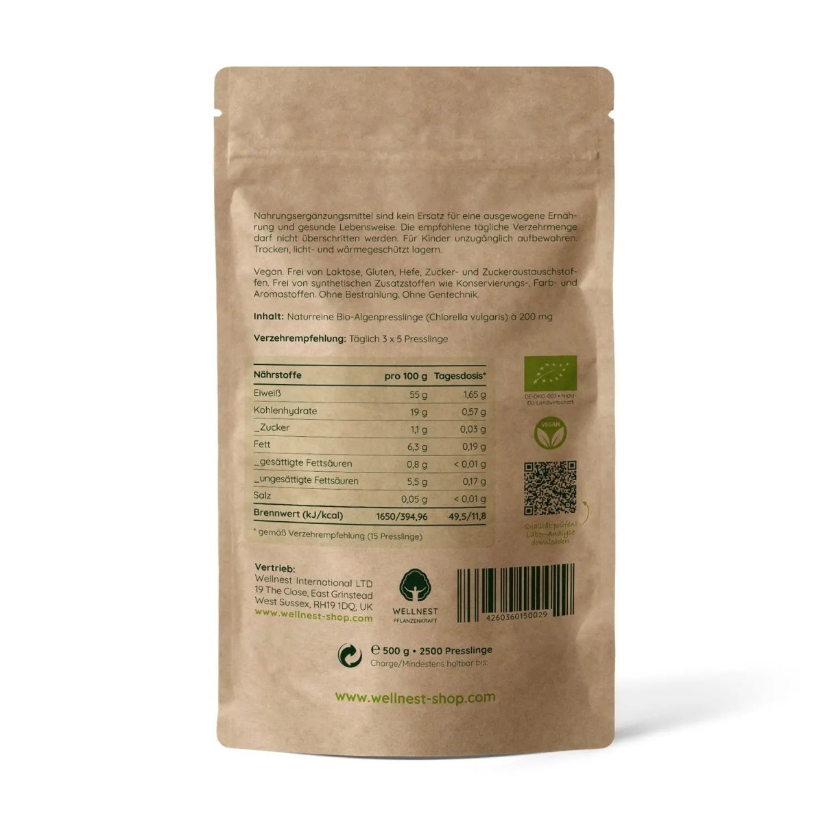 Bio Chlorella, Tabletten - Sanoverde