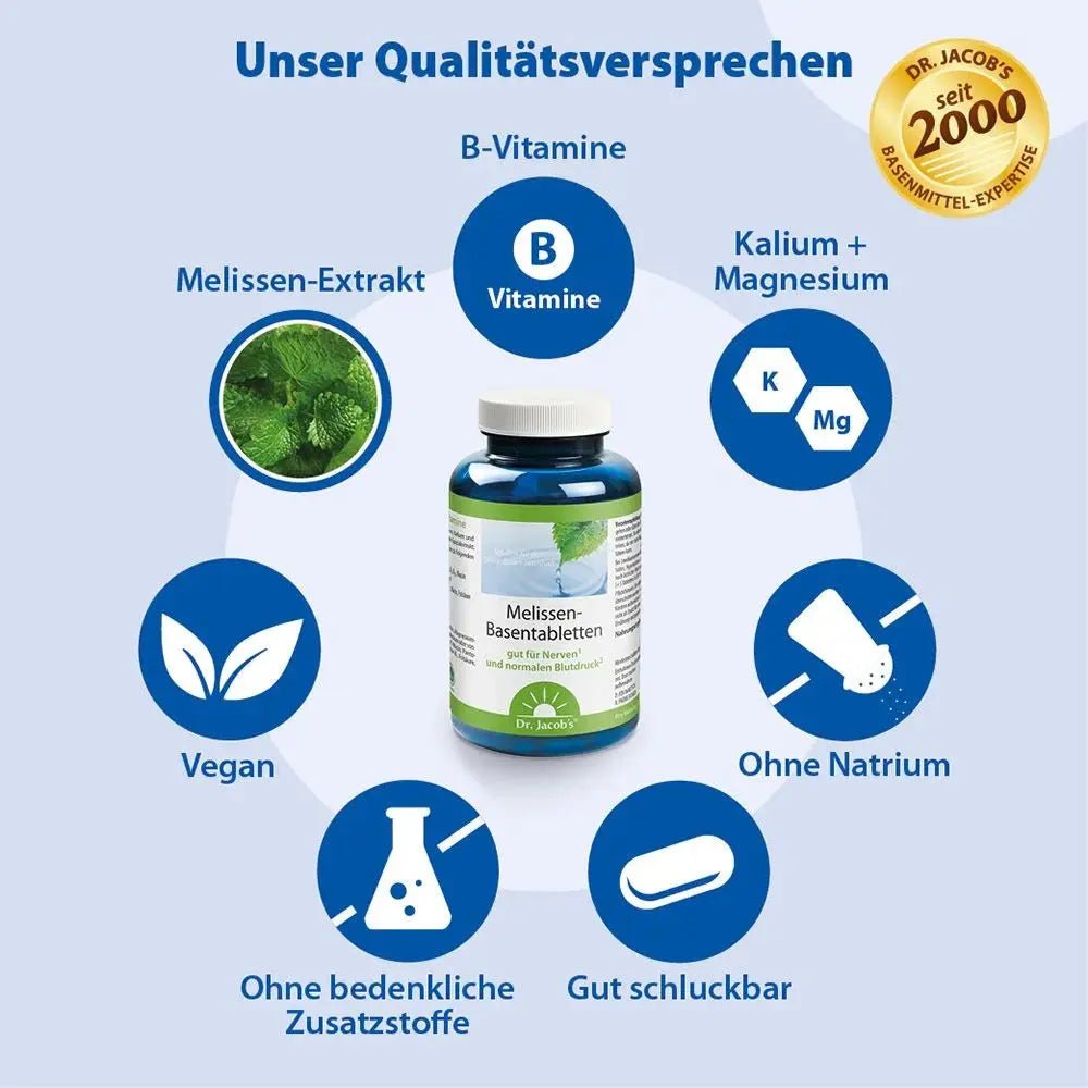 Dr. Jacob´s Melissen - Basentabletten 250Stk. - Sanoverde