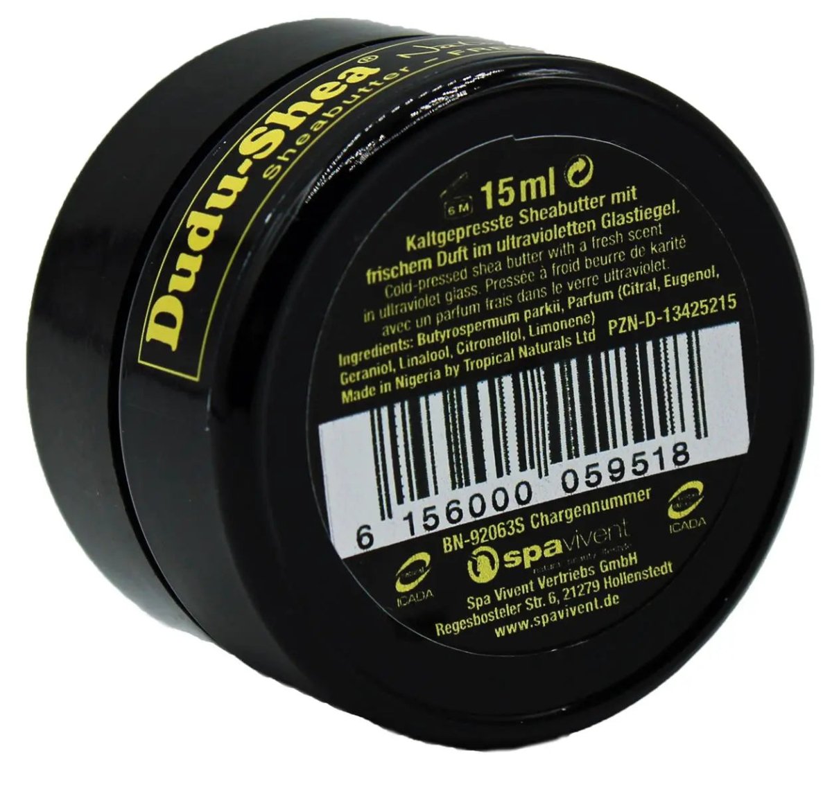 Dudu - Shea® FRESH 15ml - reine afrikanische Sheabutter Natur - Creme - Sanoverde