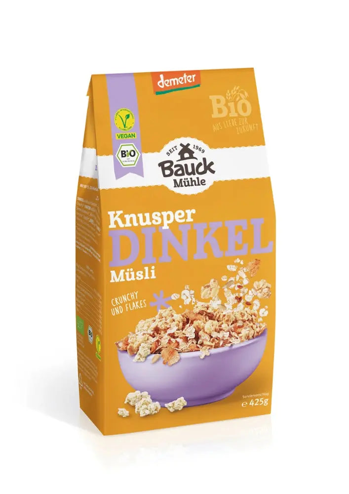 Knusper Dinkel Müsli Bauckhof - Sanoverde