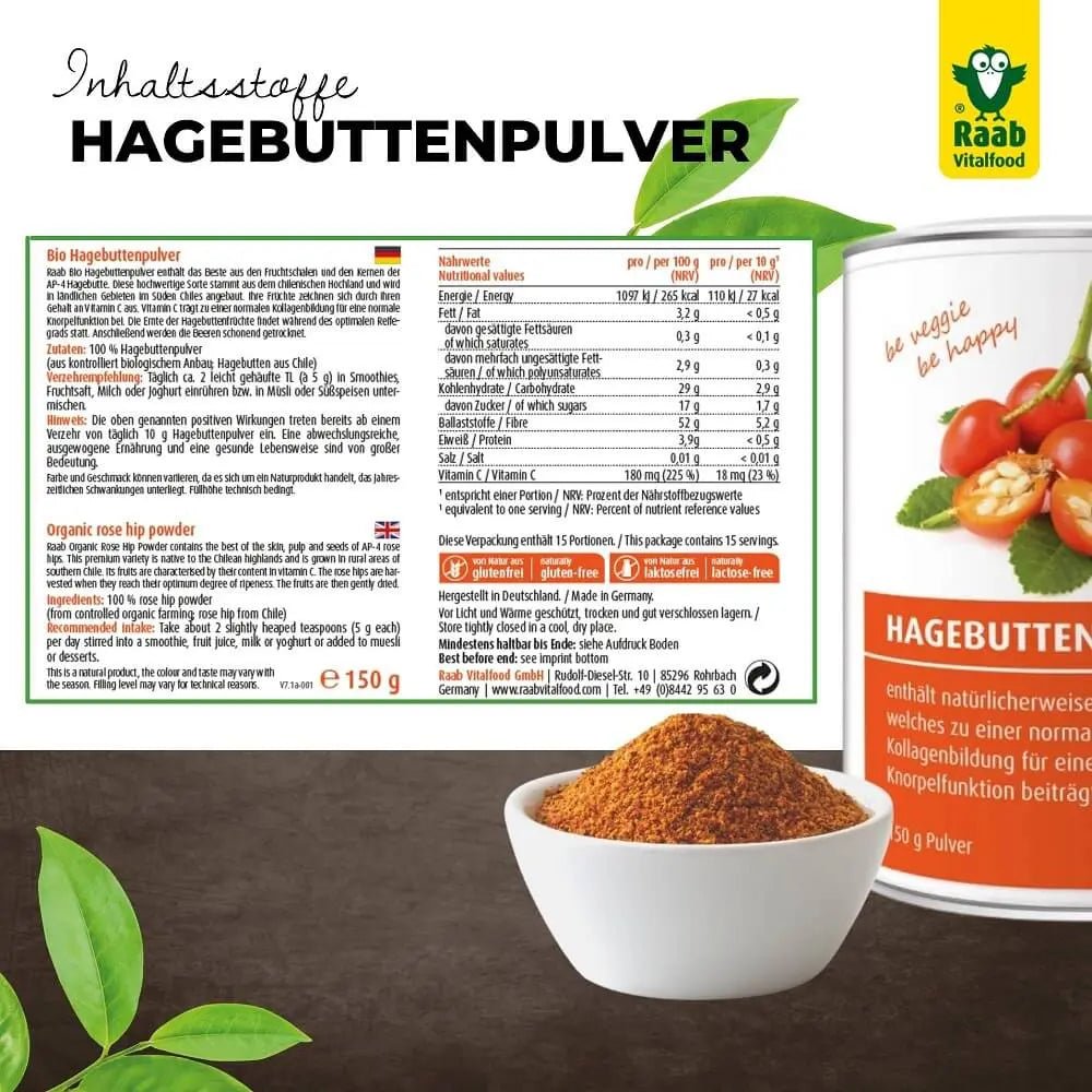 Hagebutten Pulver 250g - Sanoverde