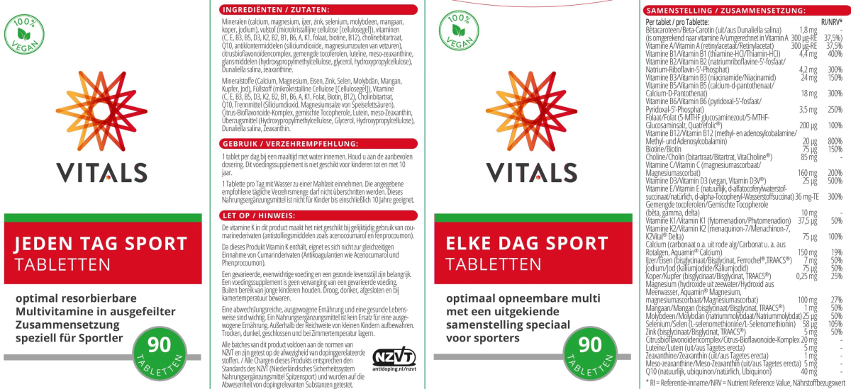 Jeden Tag Sport Tabletten - Sanoverde