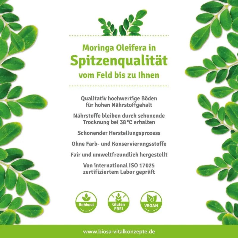 Moringa Blattpulver 120g BIO - Sanoverde