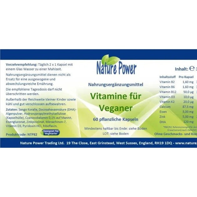 Vitamine für Veganer - Sanoverde