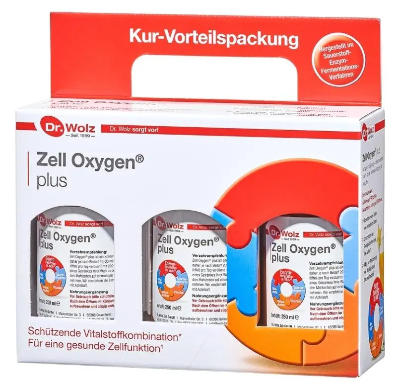 Zell Oxygen PLUS, Dr. Wolz, 3 x 250 ml