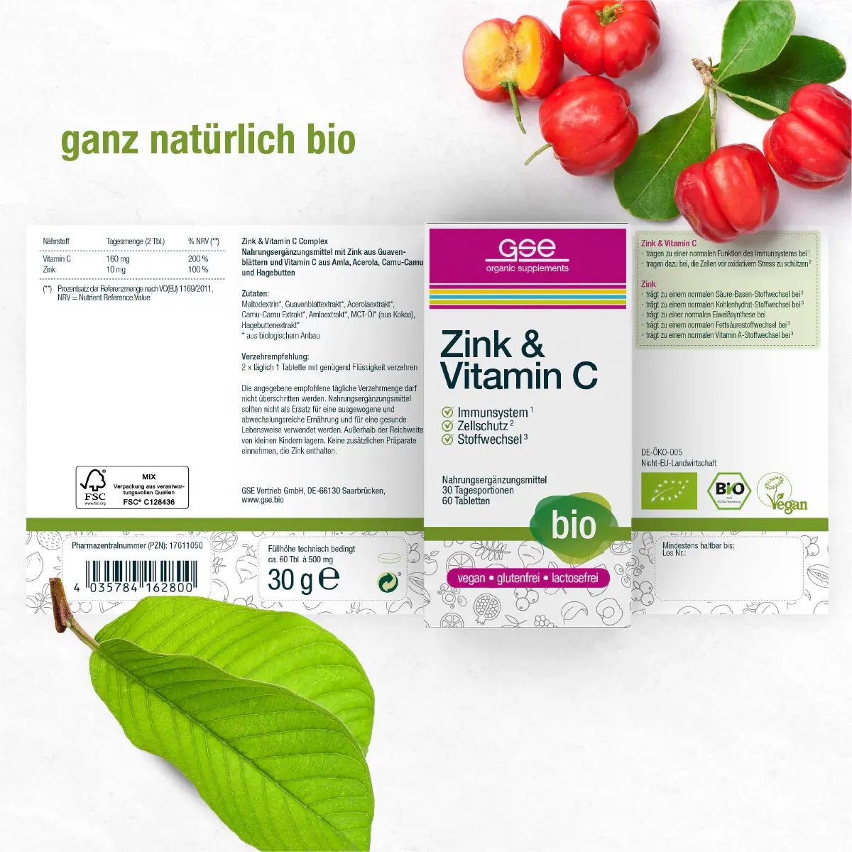 Zink + Vitamin C Complex BIO - Sanoverde