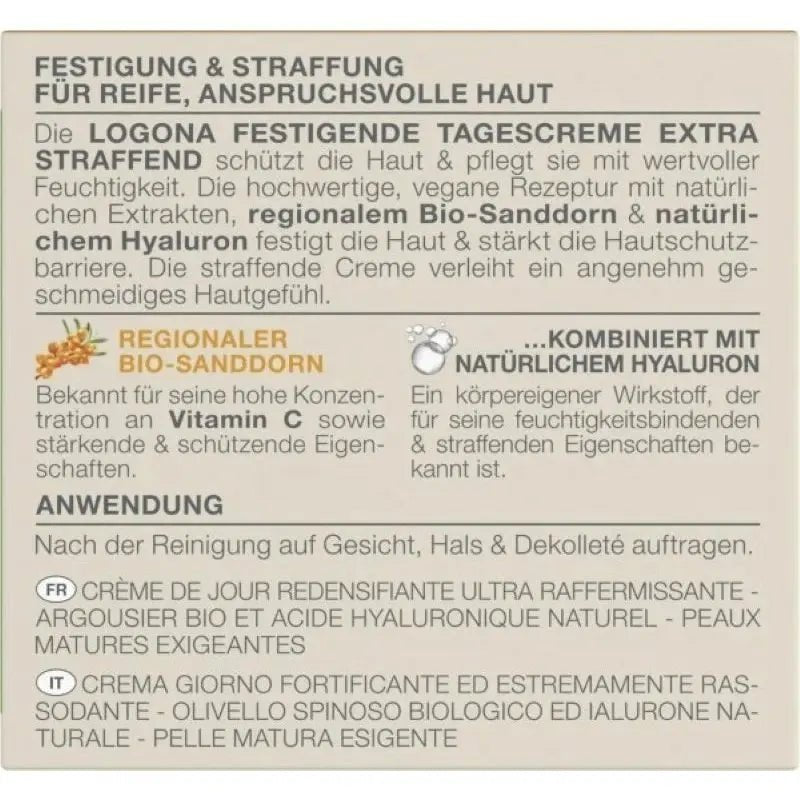 Logona Age Protection Tagescreme - Sanoverde
