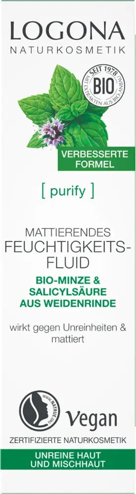 Feuchtigkeitsfluid Minze Logona - Sanoverde