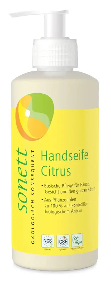 Handseife Citrus im Spender SONETT - Sanoverde