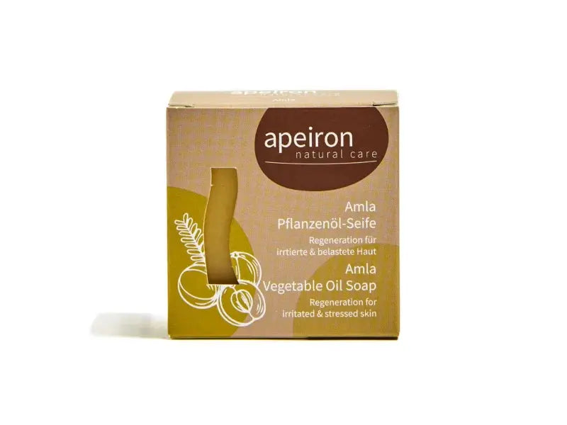 apeiron Pflanzenöl-Seife AMLA 100g- palmölfrei Apeiron - Sanoverde