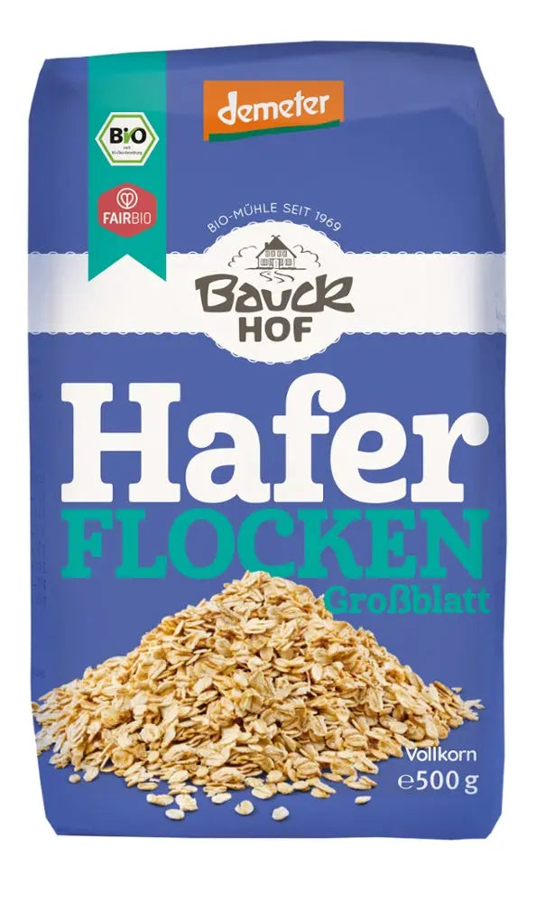 Haferflocken, Großblatt Bauckhof - Sanoverde