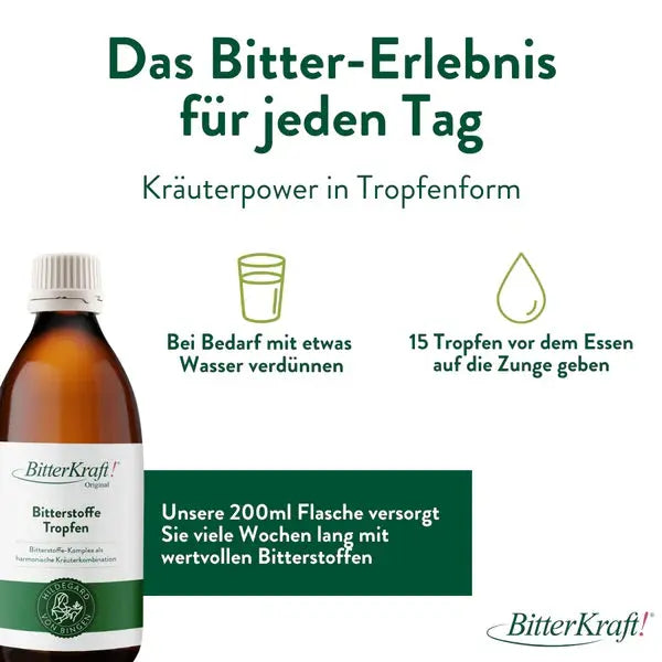 BitterKraft! Original Tropfen (BIO) 200ml Gutsmiedl Natur-Produkte GmbH - Sanoverde