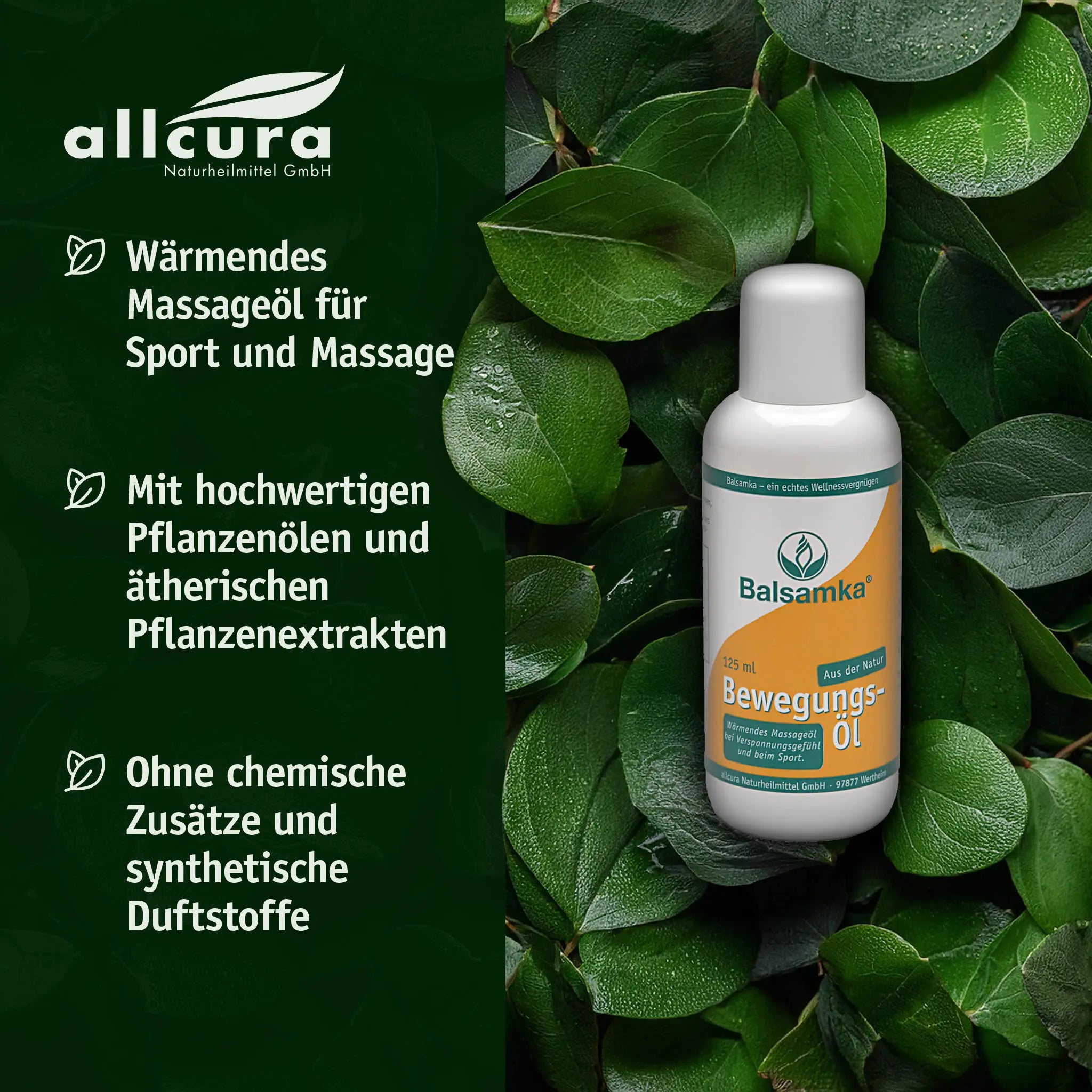Balsamka Bewegungs-Öl, BIO (125ml) Allcura - Sanoverde