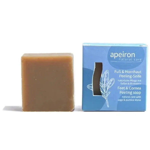 apeiron Fuß & Hornhaut Peeling Seife 100g Sanoverde - Sanoverde