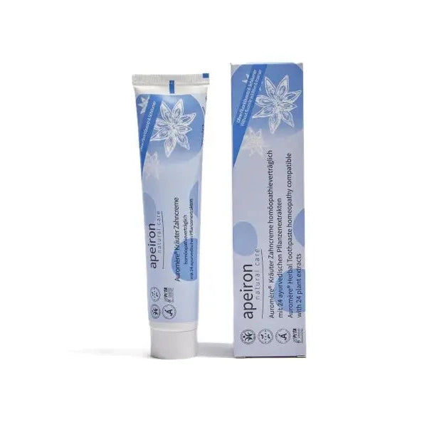 Auromère Kräuter-Zahncreme Homöopathie 75ml -minzfrei Apeiron - Sanoverde