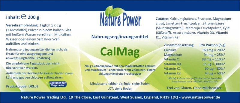 Calcium, Magnesium Trinkpulver