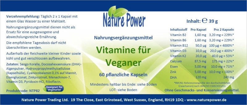 Vitamine für Veganer