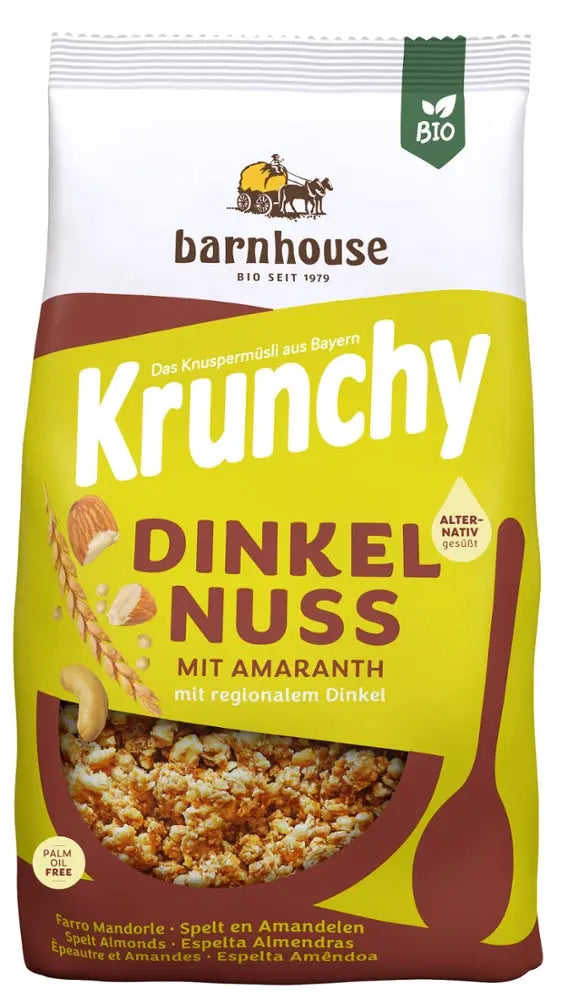 Krunchy Amara. Dinkel Nuss Barnhouse - Sanoverde