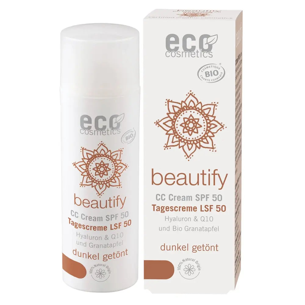 CC Cream LSF50getönt dunkel ECO Cosmetics - Sanoverde