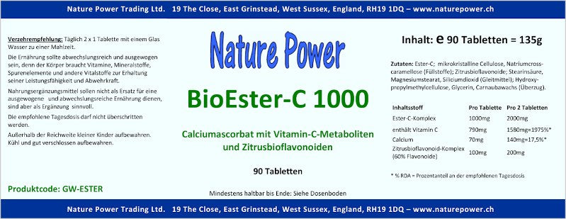 Vitamin C BioEster-C 1000
