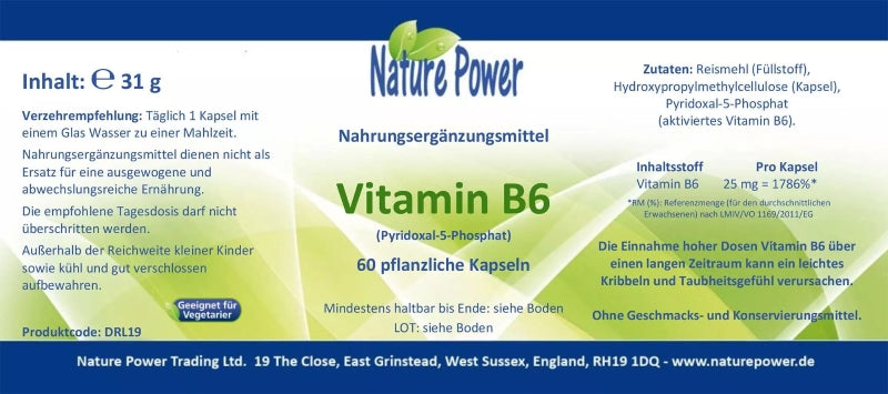 Vitamin B6  Pyridoxin