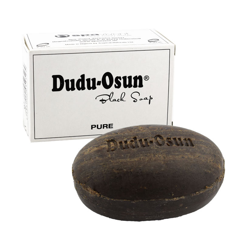 Dudu Osun® PURE - Schwarze Seife aus Afrika - parfümfrei, 150g
