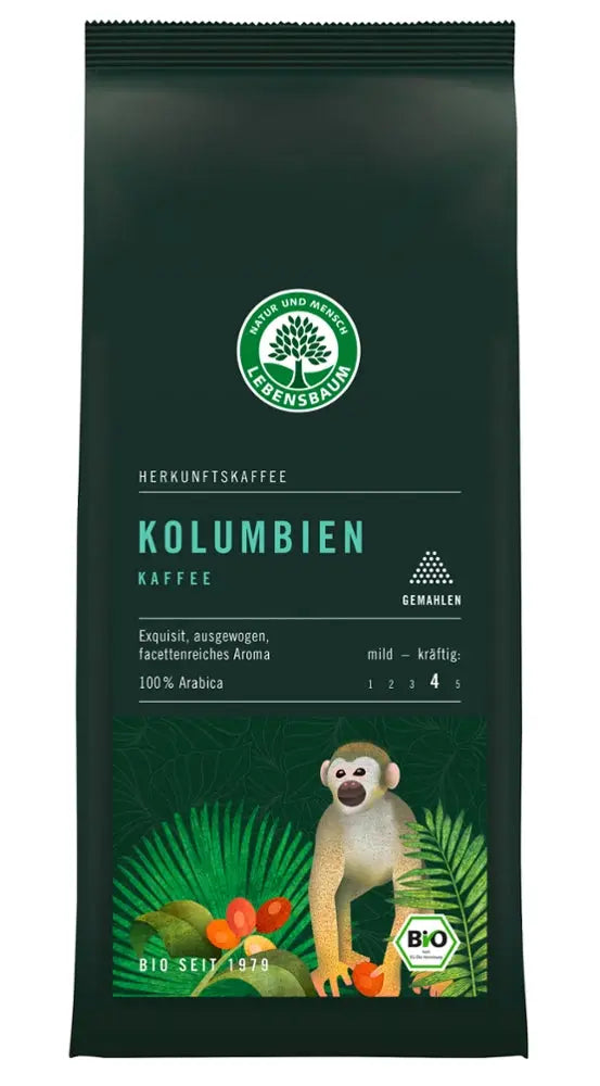 Kolumbien Kaffee, gemahlen Lebensbaum - Sanoverde