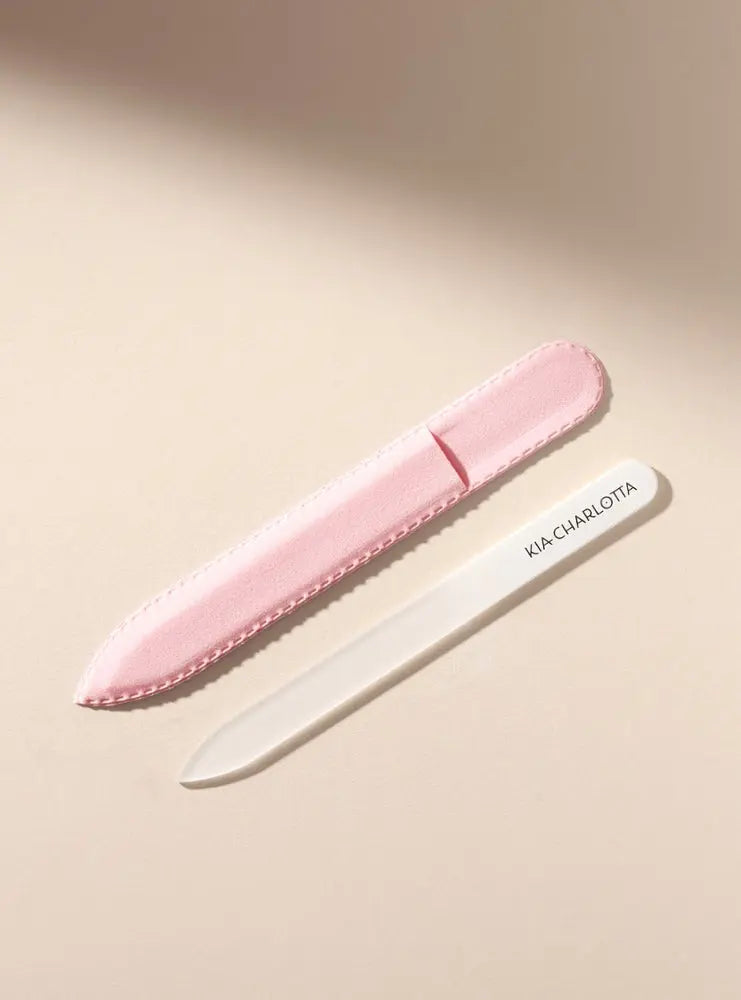 Glass Nail File Pink Kia-Charlotta - Sanoverde