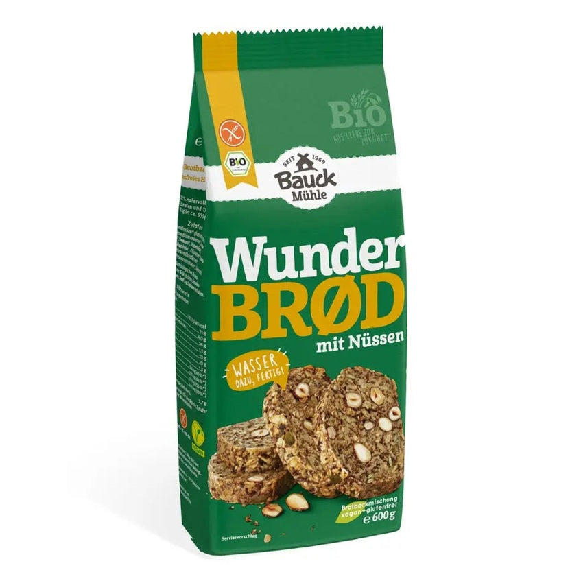 Wunderbrod mit Nüssen BIO Bauckhof - Sanoverde