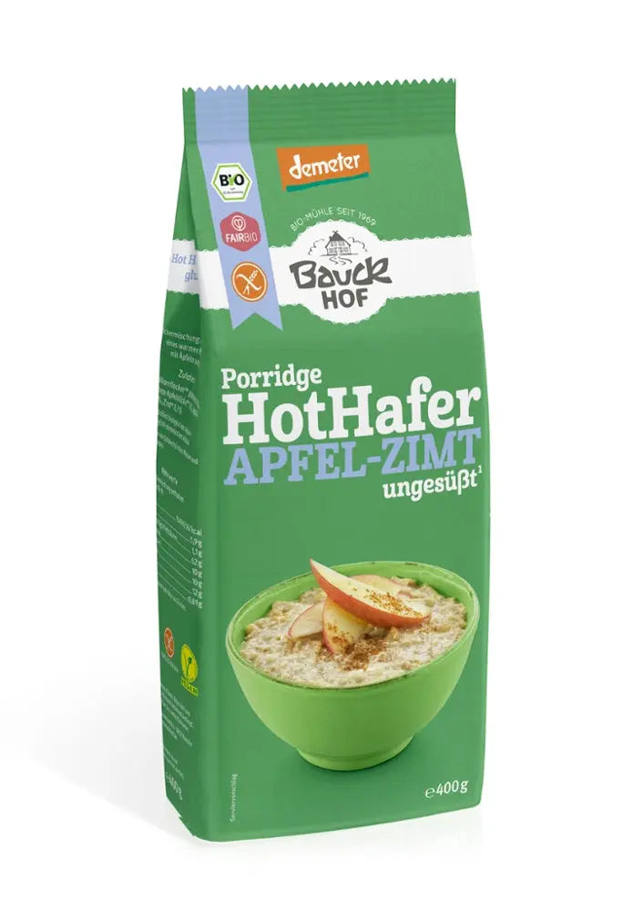 Hot Hafer Apfel-Zimt Porrid Bauckhof - Sanoverde