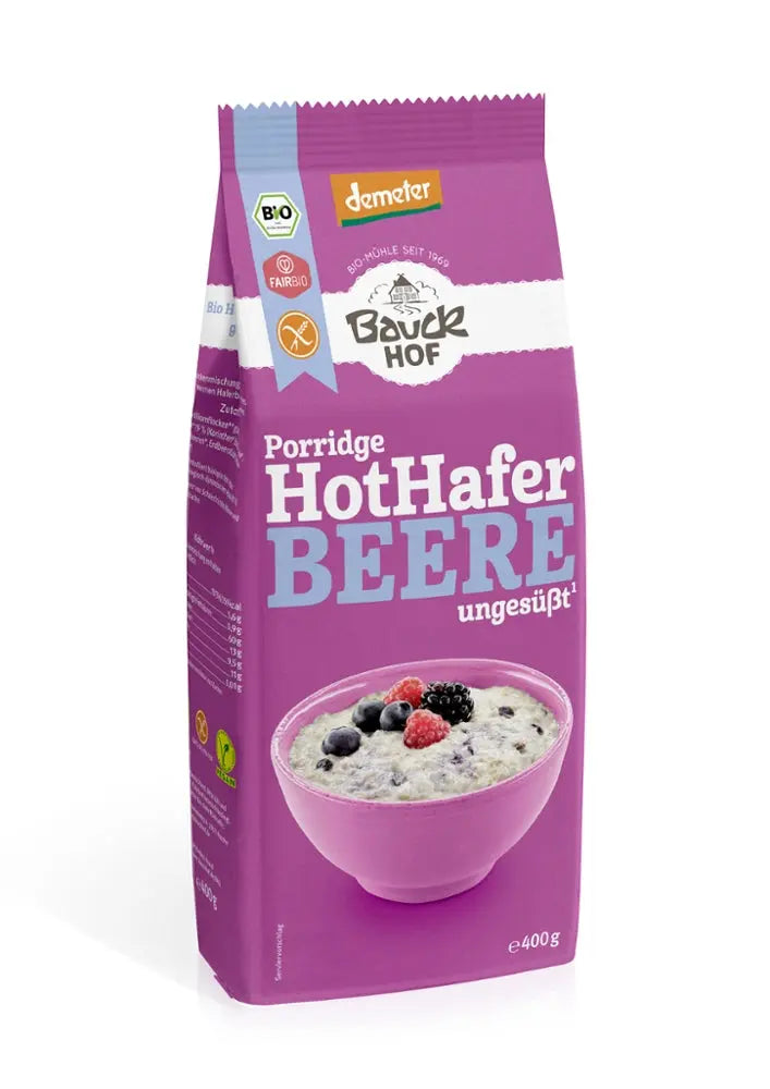 Hot Hafer Beere Porridge Bauckhof - Sanoverde