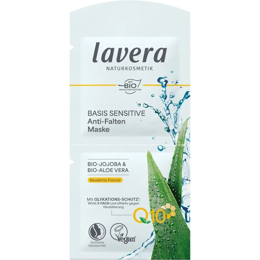 Lavera Basis Sensitiv Anti-Falten Maske Q10 2x5ml Lavera - Sanoverde