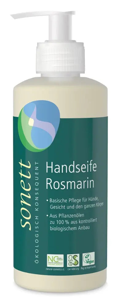 Handseife Rosmarin Spender SONETT - Sanoverde