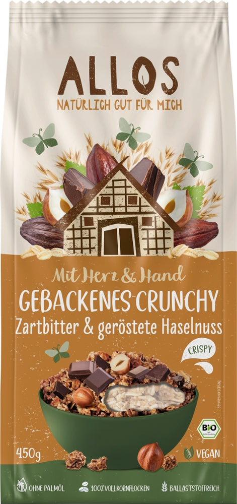 Gebackenes Crunchy Zartbitt Allos - Sanoverde