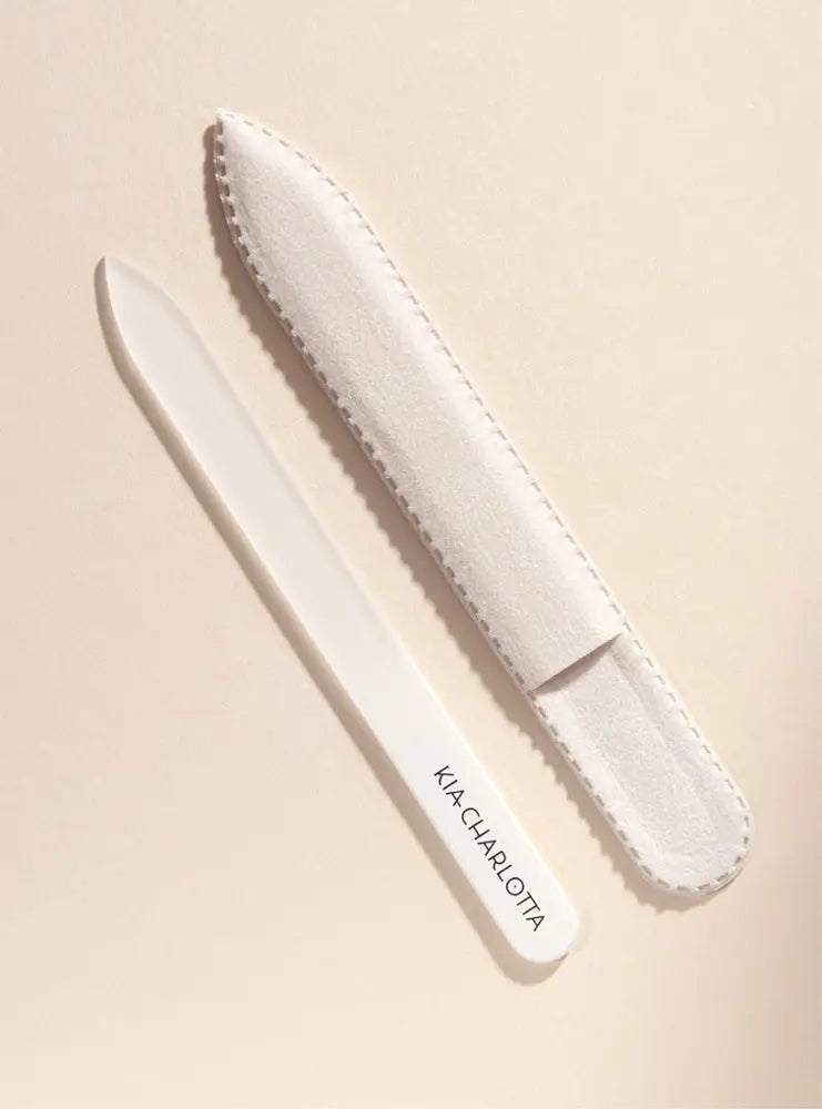 Glass Nail File Beige Kia-Charlotta - Sanoverde