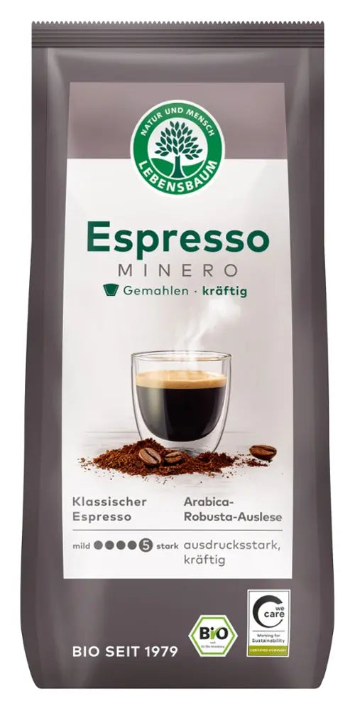 Minero Espresso gemahlen Lebensbaum - Sanoverde