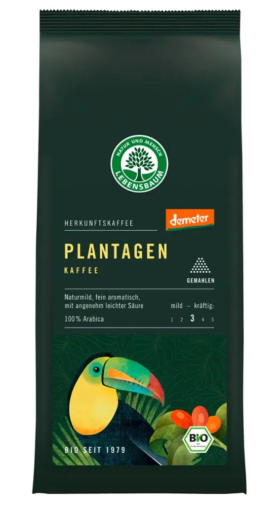 Plantagen Kaffee, gemahlen Lebensbaum - Sanoverde