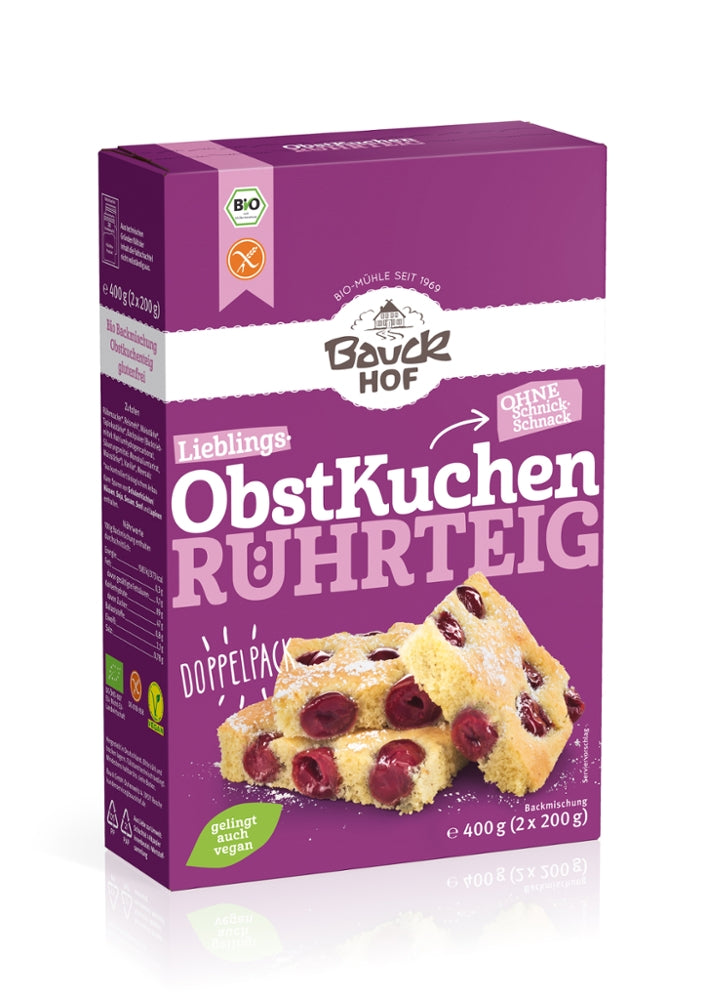 Obstkuchen Rührteig Bauckhof - Sanoverde