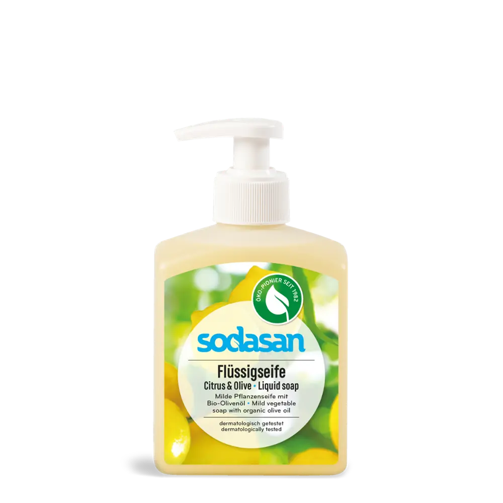 Flüssigseife Citrus &Olive sodasan - Sanoverde