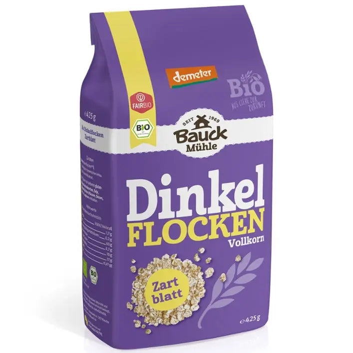 Bauckhof Dinkelflocken, Zartblatt 425g BIO Bauckhof - Sanoverde