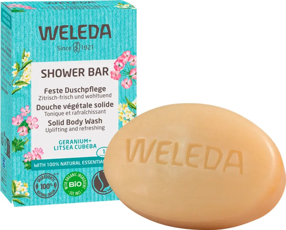 Shower Bar Geranium Weleda - Sanoverde